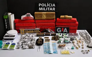 Imagem ilustrativa da imagem Polícia apreende mais de 15 kg de drogas, arma e munições em Ecoporanga