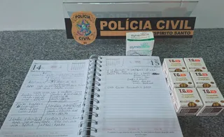 Imagem ilustrativa da imagem Polícia encontra agenda com nome de compradores de falso Mounjaro no ES