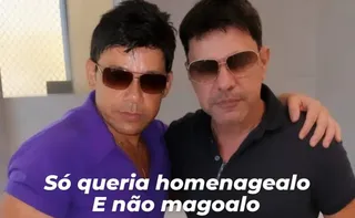 Imagem ilustrativa da imagem Zezé Di Camargo chama sósia de ridículo e o bloqueia nas redes