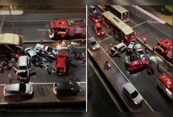 De acordo com informações da Polícia Rodoviária Federal, o acidente ocorreu por volta das 18h30