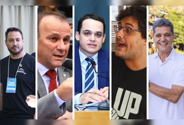 Breno Barcelos, Helder Salomão, Lorenzo Pazolini, Rafael Demuner e Ricardo Ferraço