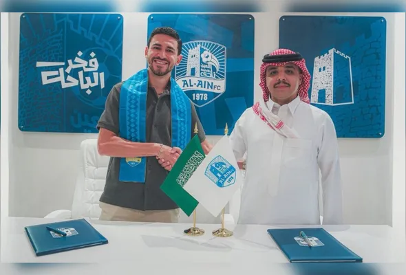 Atacante capixaba Teco, que exibiu a bandeira de Mucurici ao marcar contra o Al Ain, retorna à Arábia Saudita para defender o clube
