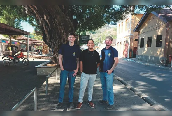 Diogo, João Carlos e Arthur: moradores de Santa Leopoldina dizem que agricultura atrai presença masculina