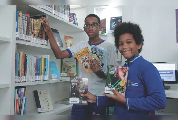 Carlos Antônio e Davi: Diário de um Banana e animes estão entre os preferidos da dupla de leitores