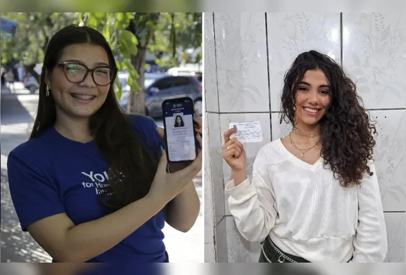 Isabelly de Souza, 18 anos, e Clarissy Pietra, 17