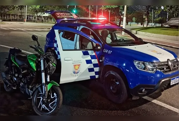Motocicleta furtada em Guarapari foi abordada em Vitória
