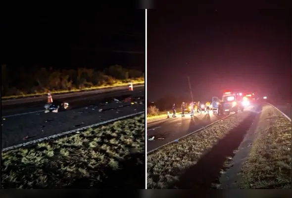 De acordo com informações da Polícia Militar (PM), o motociclista seguia pela rodovia quando colidiu com a parte traseira de um trator/carregadeira