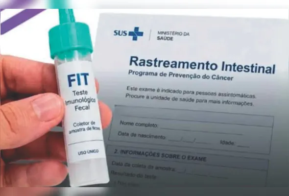 O teste  FIT é um exame de fezes 
que detecta pequenas quantidades de sangue oculto que podem ser sinal de pólipos ou câncer no intestino