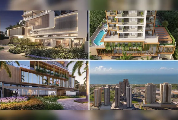 Projeções do Faena e Barone, da Cidade Argo: saldo pode ser financiado após a entrega das unidades