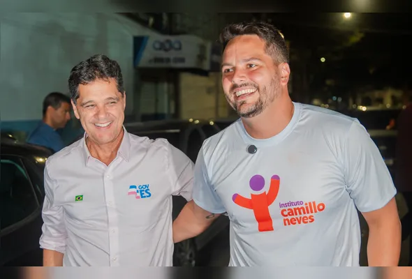 Ricardo Ferraço e Camillo Neves durante inauguração da nova sede do Instituto que pertence ao vereador