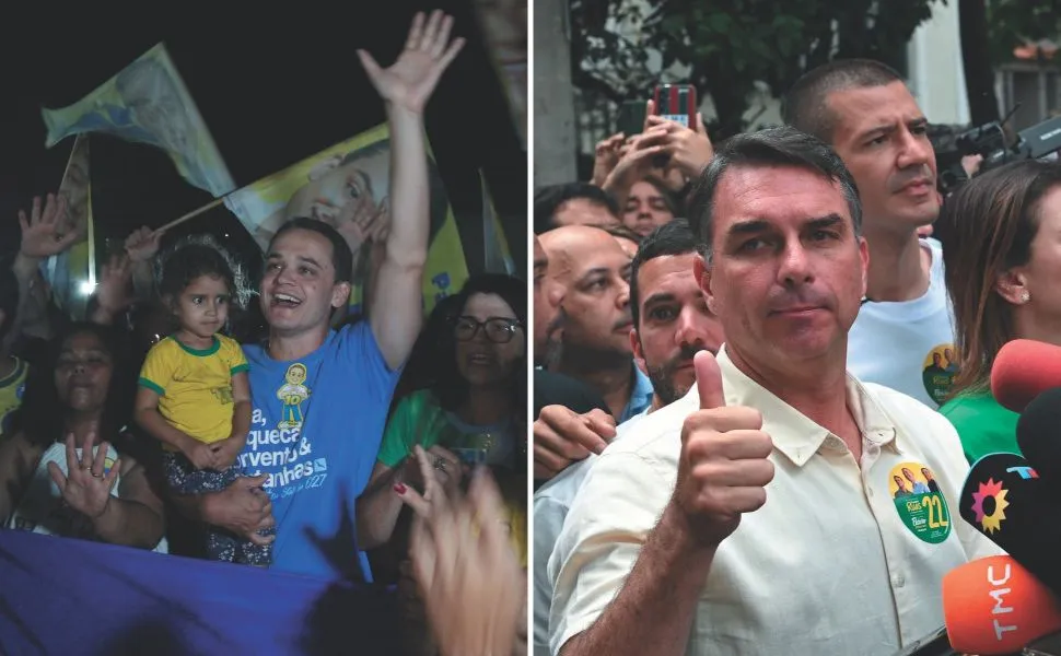 Imagem ilustrativa da imagem Pazolini quer trazer Flávio Bolsonaro ao ES na campanha do 2º turno