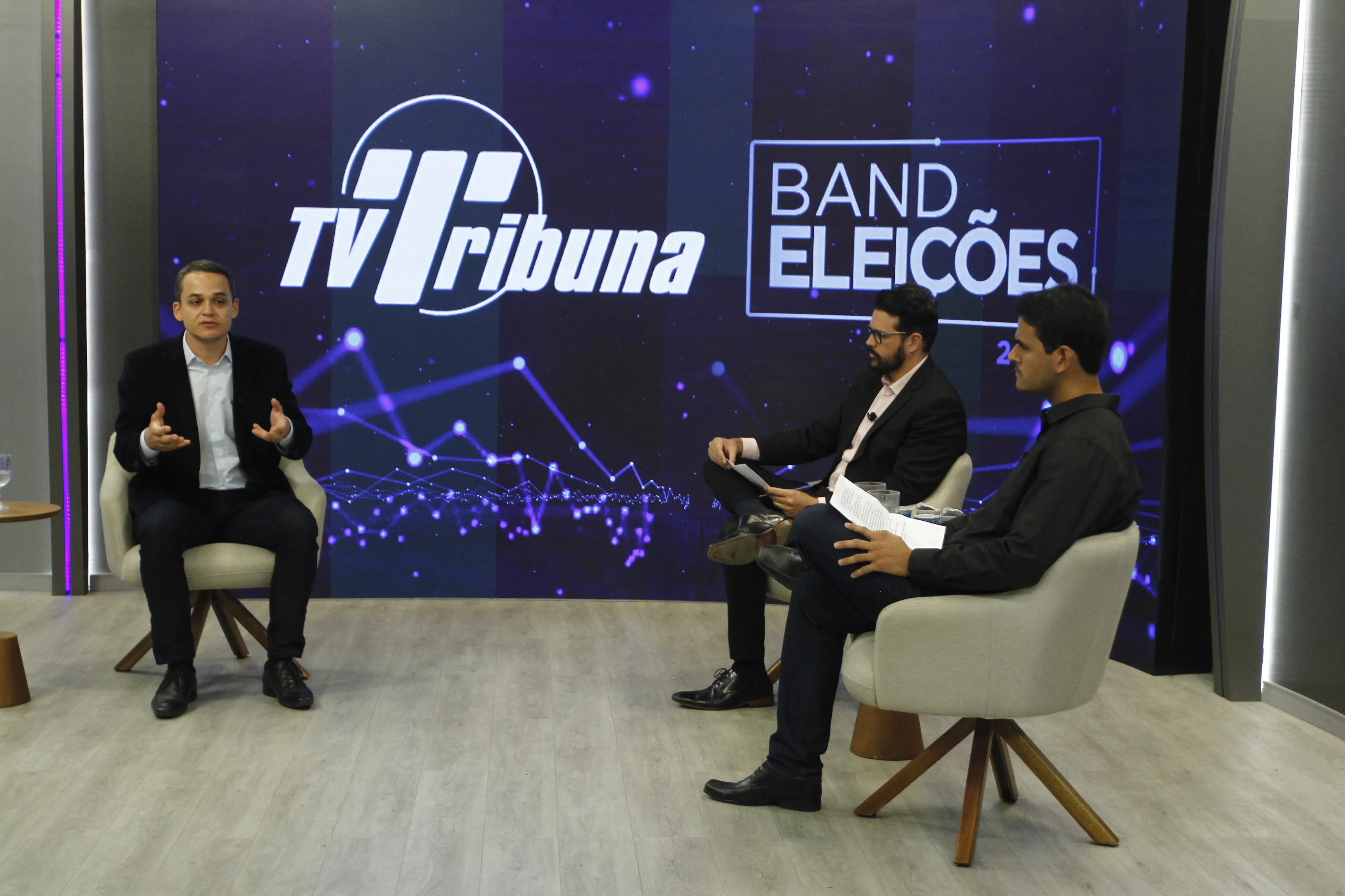 Imagem ilustrativa da imagem Sabatina TV Tribuna/Band: Pazolini evita citar Magno Malta