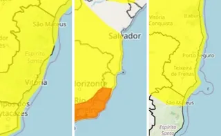 Imagem ilustrativa da imagem Alerta prevê temporal e ventos de até 100 km/h para mais de 50 cidades do ES