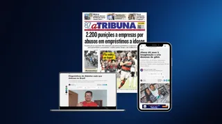 Imagem ilustrativa da imagem Confira os destaques do jornal A Tribuna desta segunda-feira