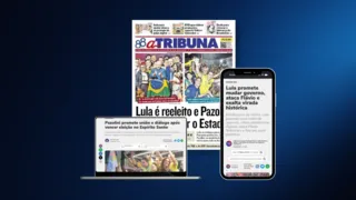 Imagem ilustrativa da imagem Confira os destaques do jornal A Tribuna desta segunda-feira