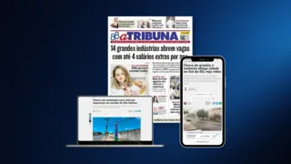 Imagem ilustrativa da imagem Confira os destaques do jornal A Tribuna desta sexta-feira