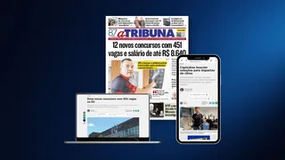Imagem ilustrativa da imagem Confira os destaques do jornal A Tribuna desta terça-feira