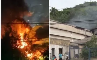 Imagem ilustrativa da imagem Incêndio atinge galpão de distribuidora de alumínios em Vitória