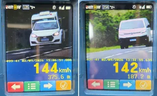 Imagem ilustrativa da imagem Início do feriadão tem flagrantes de 144 km/h nas rodovias do ES