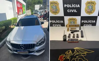 Imagem ilustrativa da imagem Líder do tráfico do Morro da Garrafa é preso com carro de luxo em Vitória