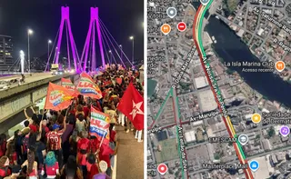 Imagem ilustrativa da imagem Manifestação pró-Lula trava trânsito na Reta da Penha em Vitória