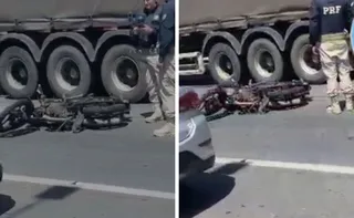 Imagem ilustrativa da imagem Motociclista morre em acidente com carreta na BR-101 em Linhares