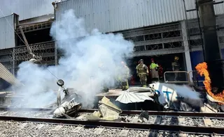 Imagem ilustrativa da imagem Piloto morre após queda de avião em pátio de manutenção do metrô de BH