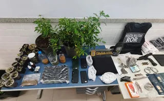 Imagem ilustrativa da imagem Polícia apreende drogas, arma e moedas estrangeiras no Caparaó