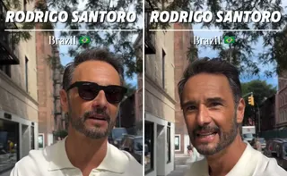 Imagem ilustrativa da imagem Sem ser reconhecido, Rodrigo Santoro revela perrengues em Hollywood a influenciador