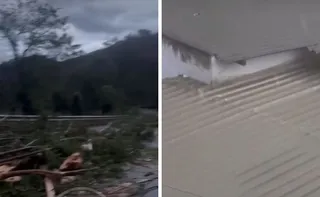 Imagem ilustrativa da imagem Temporal arranca telhado e derruba árvores em rodovias do ES