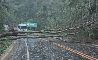 Imagem ilustrativa da imagem Temporal causa estragos no ES; chuva vai até domingo