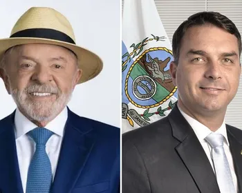 Imagem ilustrativa da imagem Com 54,78% dos votos, Flávio Bolsonaro supera Lula no ES