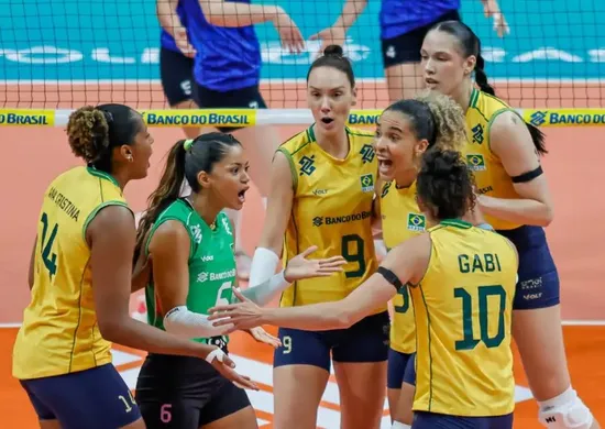 Imagem ilustrativa da imagem Brasil vence 4º jogo e encara Argentina por vaga olímpica no domingo