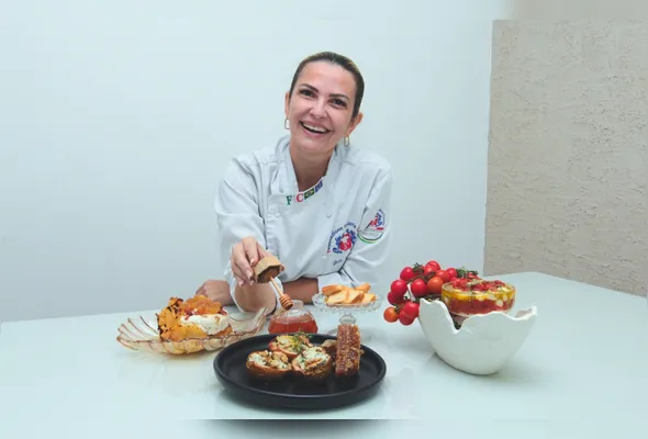 A chef Gisa Holtz mostra três pratos que fazem sucesso em uma recepção em casa