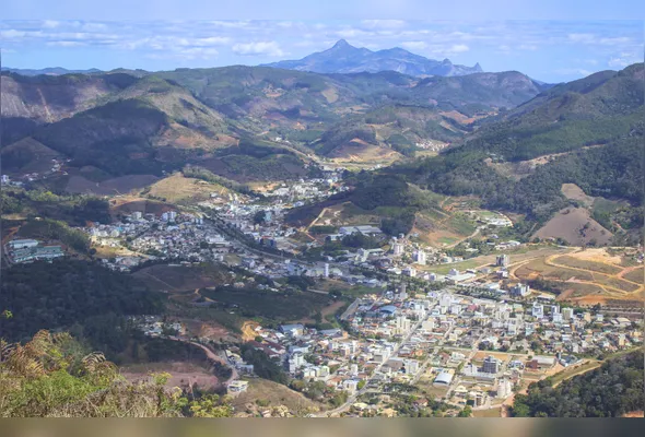 Vista da cidade de Venda Nova do Imigrante, onde uma disputa por uma área de aproximadamente 1,7 milhão de metros quadrados se arrastou por 114 anos