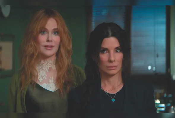 Nicole Kidman e Sandra Bullock vivem irmãs bruxas que sofrem com uma antiga maldição da família que reaparece ainda mais poderosa