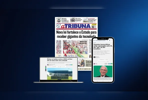 Imagem ilustrativa da imagem Confira os destaques do jornal A Tribuna desta sexta-feira