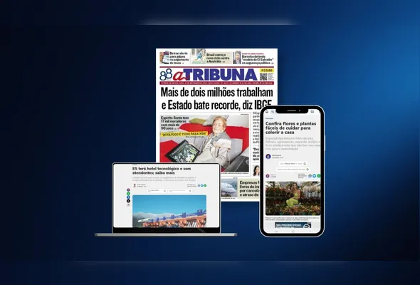 Imagem ilustrativa da imagem Confira os destaques do jornal A Tribuna desta sexta-feira