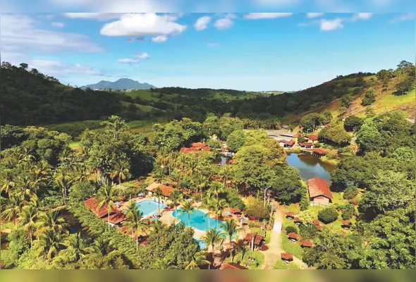Vista geral da Fazenda Parque Vale  do Moxuara, uma boa opção para quem quer experimentar um pouco do turismo rural