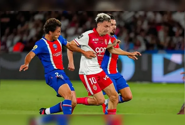 O Monaco venceu o PSG por 2 a 1 pela Ligue 1