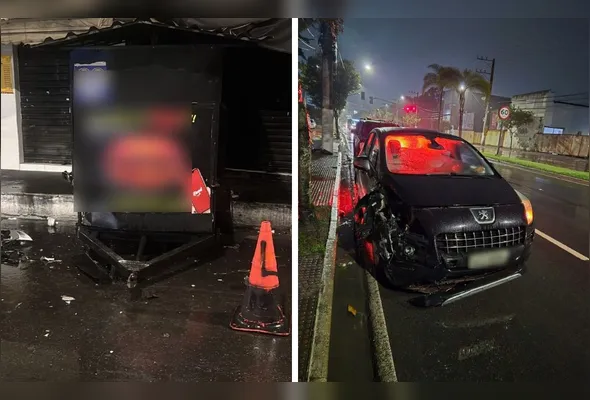 Veículo invadiu a pista em que seguia a equipe policial