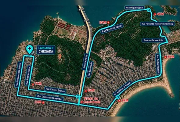 Ruas de Vila Velha terão interdições parciais para o trânsito neste domingo (13) em razão de uma corrida de rua
