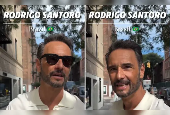 Rodrigo Santoro foi parado na rua por influenciador