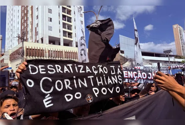 Torcedores se reuniram em protesto
