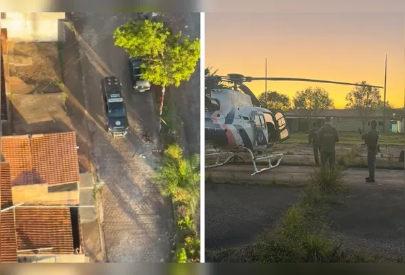 Operação contou com o apoio do Núcleo de Operações e Transporte Aéreo