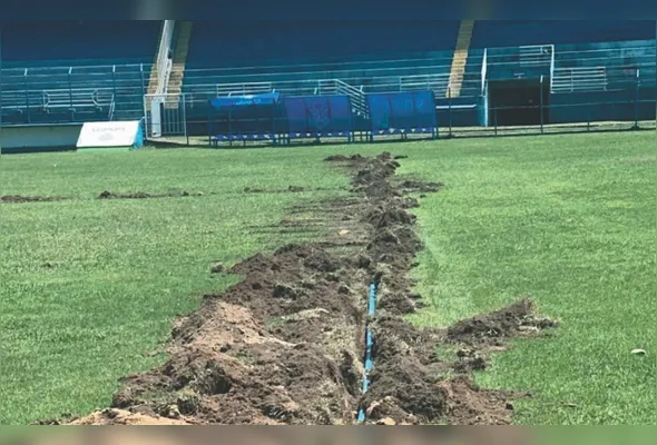 Gramado do estádio Salvador Costa terá um novo sistema de irrigação