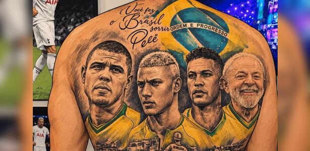 Richarlison publica imagem de IA com Lula tatuado após vitória do ...