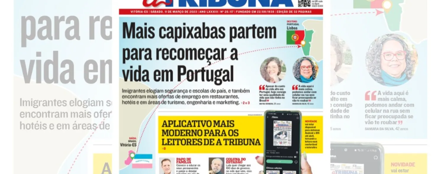 Imagem ilustrativa da imagem Confira os destaques do Jornal A Tribuna deste sábado