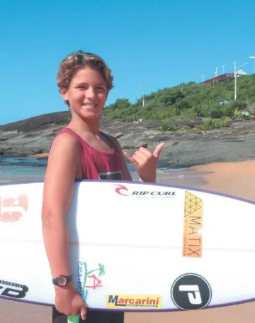 Imagem ilustrativa da imagem Eric Grattz estreia no Circuito Brasileiro de surf