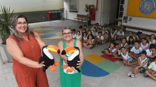 Imagem ilustrativa da imagem Mascote para incentivar leitura dos estudantes